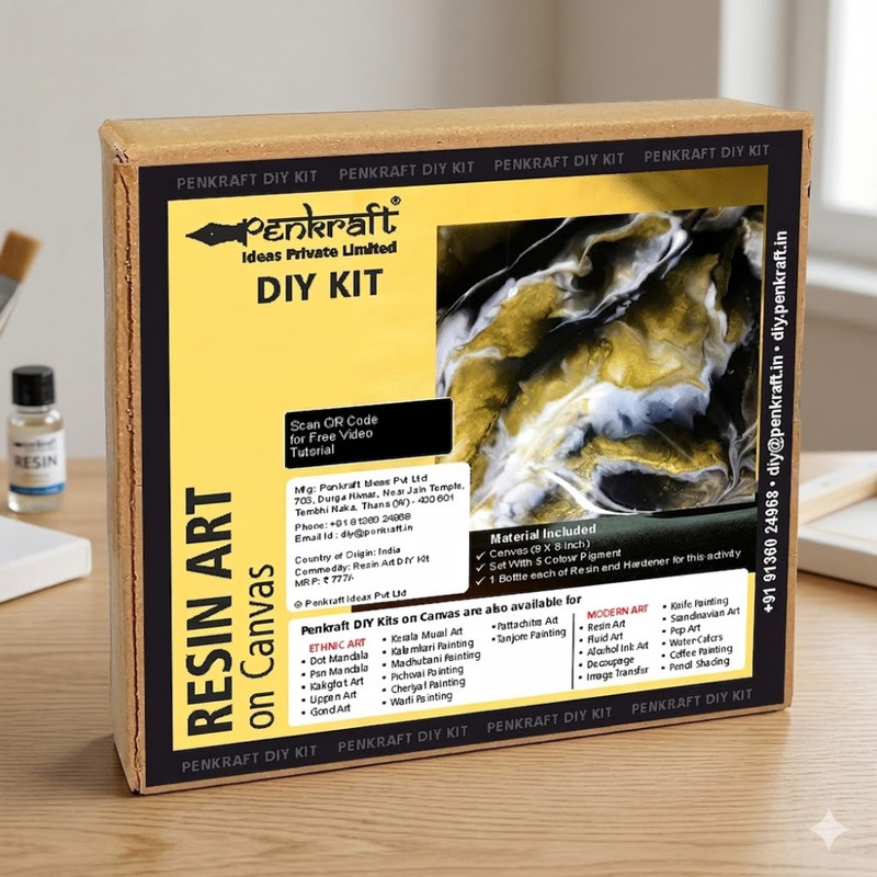 Resin Art on Canvas DIY Kit