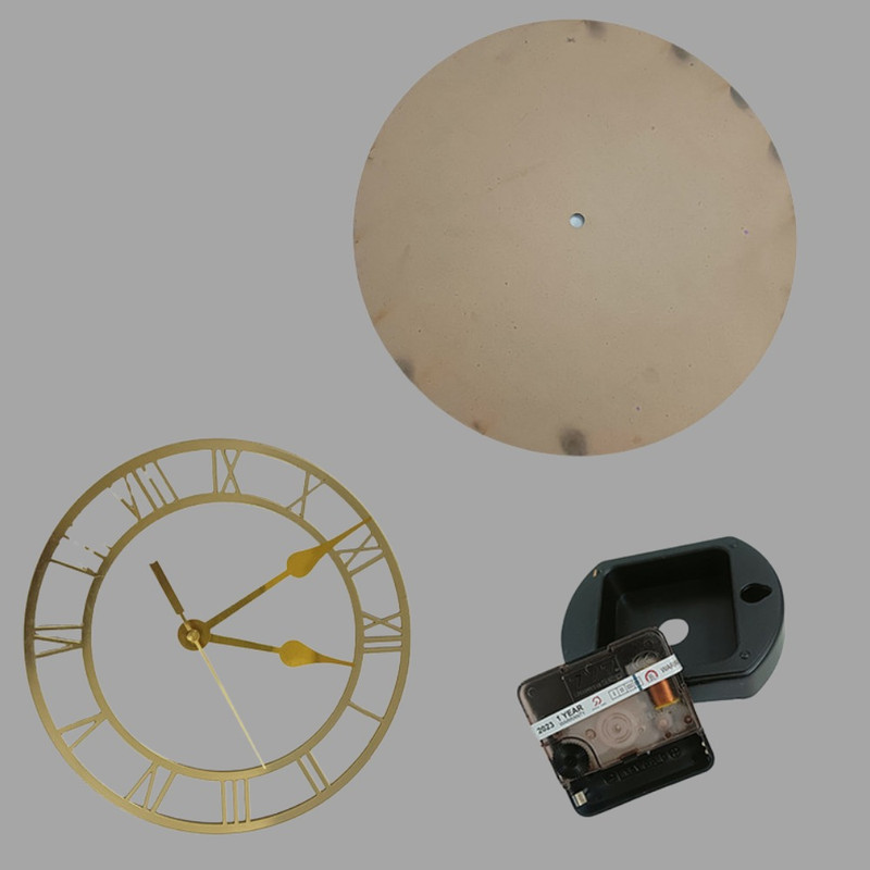 Resin Art Geode Effect on Wall Clock DIY Kit