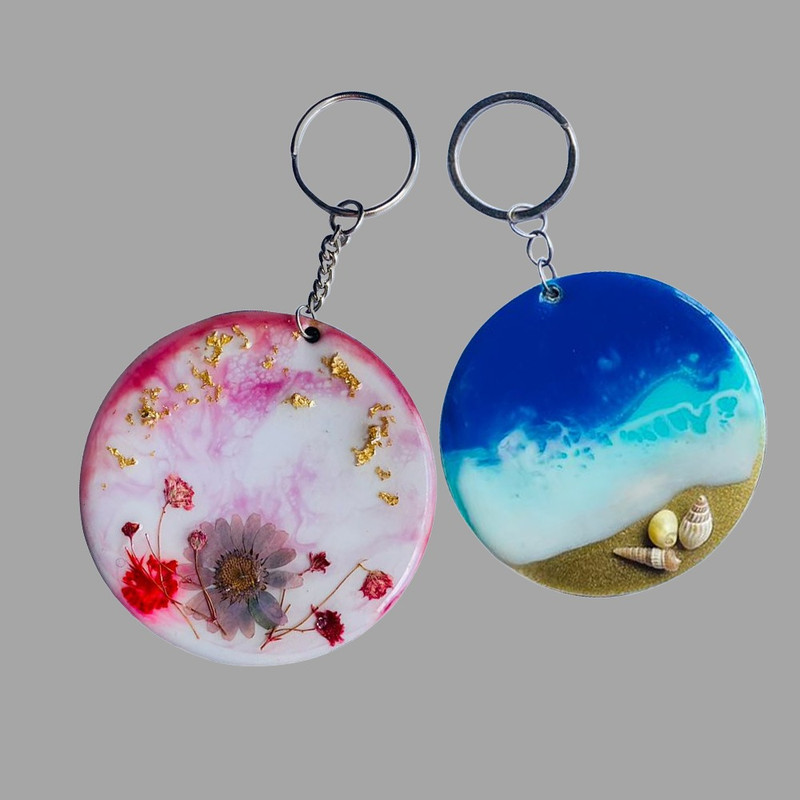 Resin Art with Round Coaster Moulds DIY Kit 