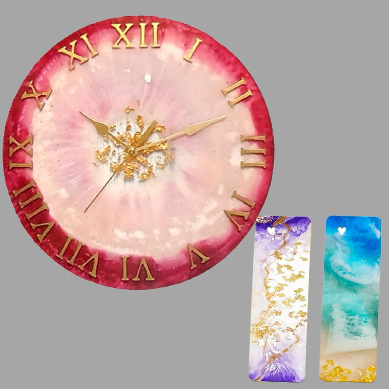 Resin Art with Wall Clock Mould DIY Kit 