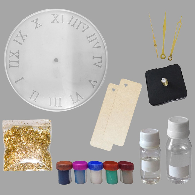 Resin Art with Wall Clock Mould DIY Kit 