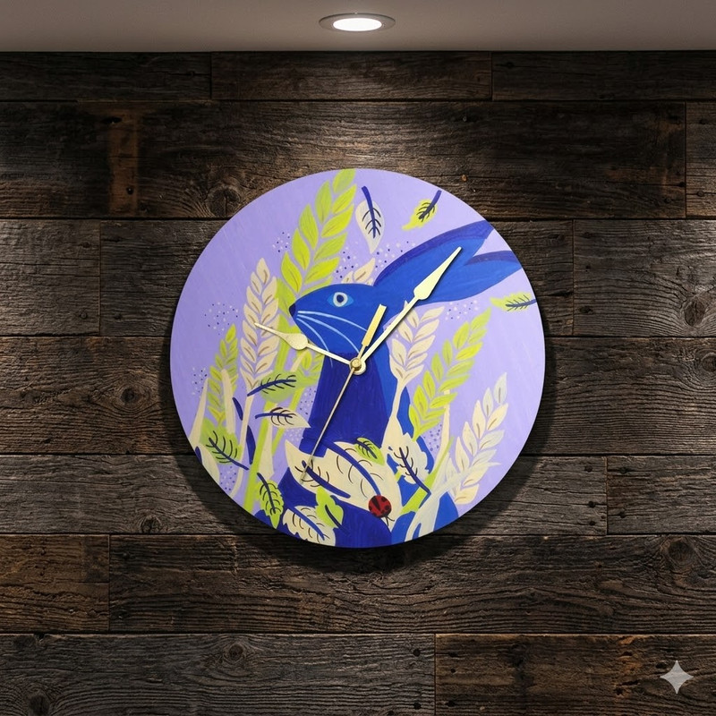 Scandinavian Art on Round Clock DIY Kit 