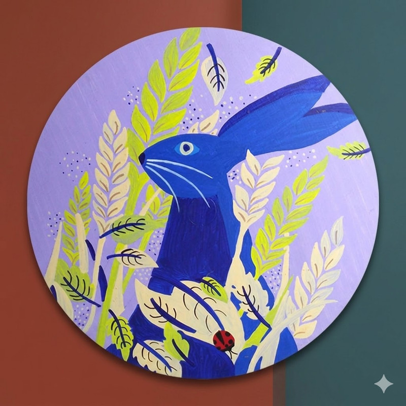 Scandinavian Art On Round MDF DIY Kit 