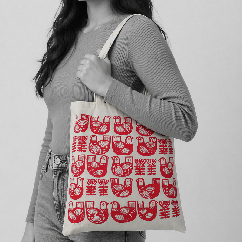 Scandinavian Art on Cloth Bag DIY Kit 