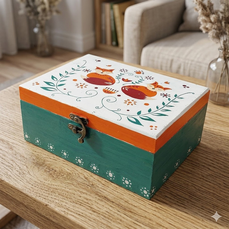 Scandinavian Art on MDF Box DIY Kit 