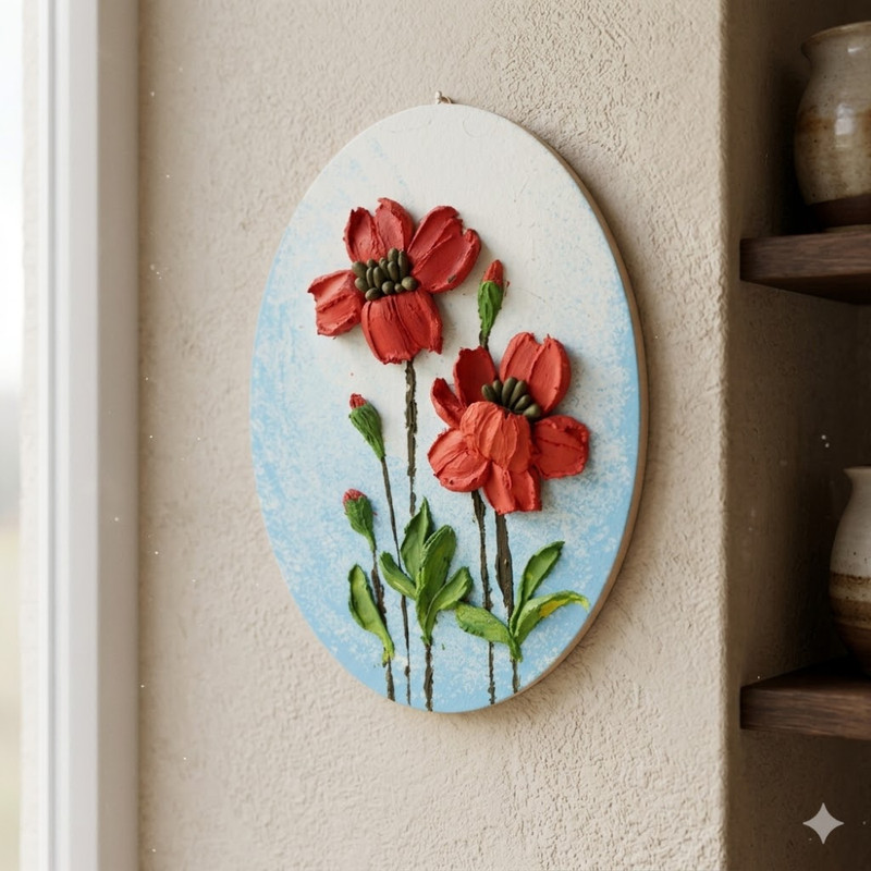Penkraft Sculpture Paste Art on Wall Décor DIY Kit | Complete DIY Craft Kit for Beginners & Hobby Artists