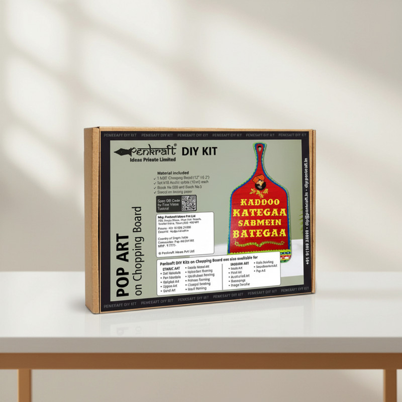 Pop Art on Chopping Board DIY Kit