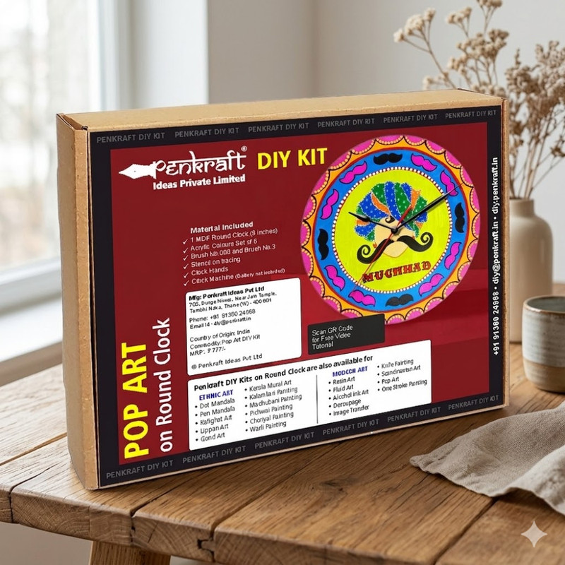 Pop Art on Round Clock DIY Kit