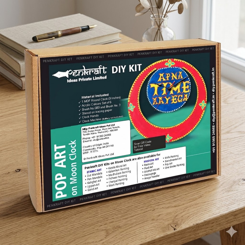 Pop Art on Moon Clock DIY Kit
