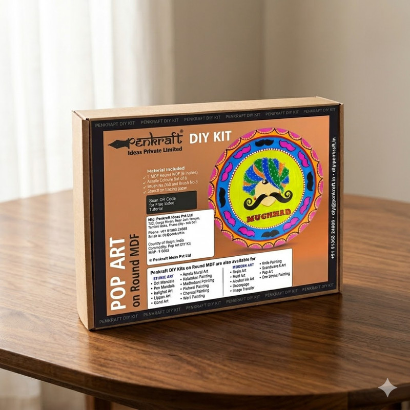 Pop Art on Round MDF DIY Kit