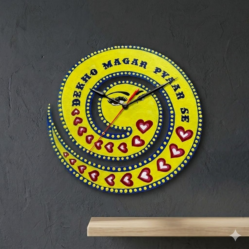 Pop Art on Spiral Clock DIY Kit