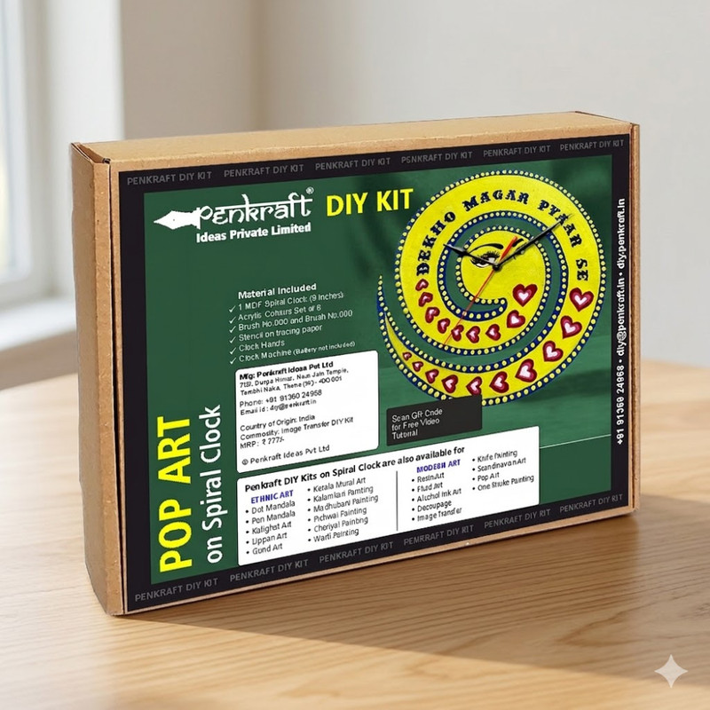 Pop Art on Spiral Clock DIY Kit