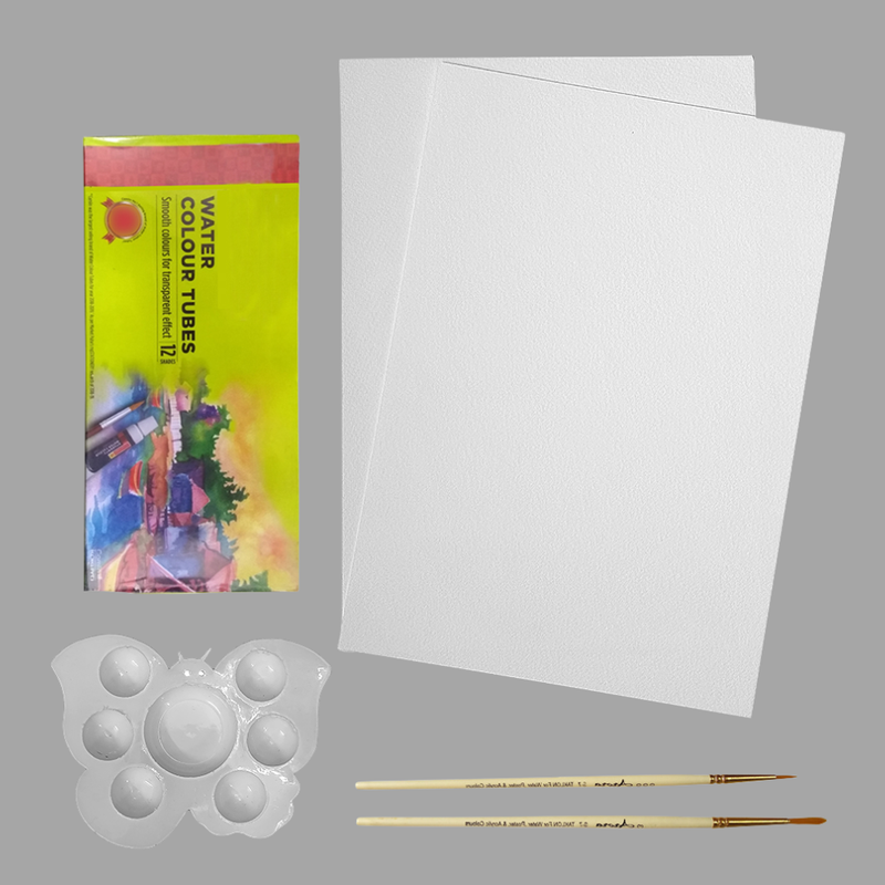 Water Color on Canvas DIY Kit 