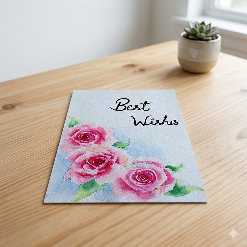 Water Color on Greeting Card DIY Kit 