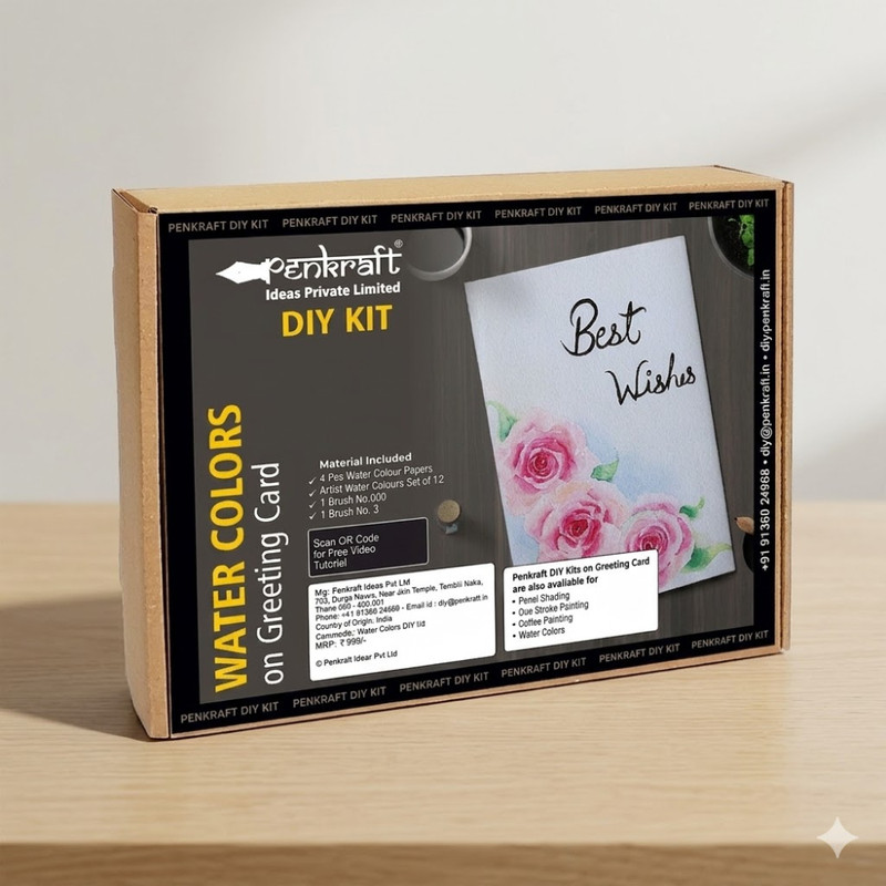 Water Color on Greeting Card DIY Kit 