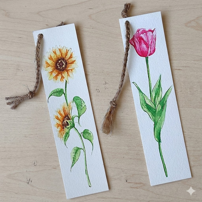 Water Color on Bookmarks DIY Kit 