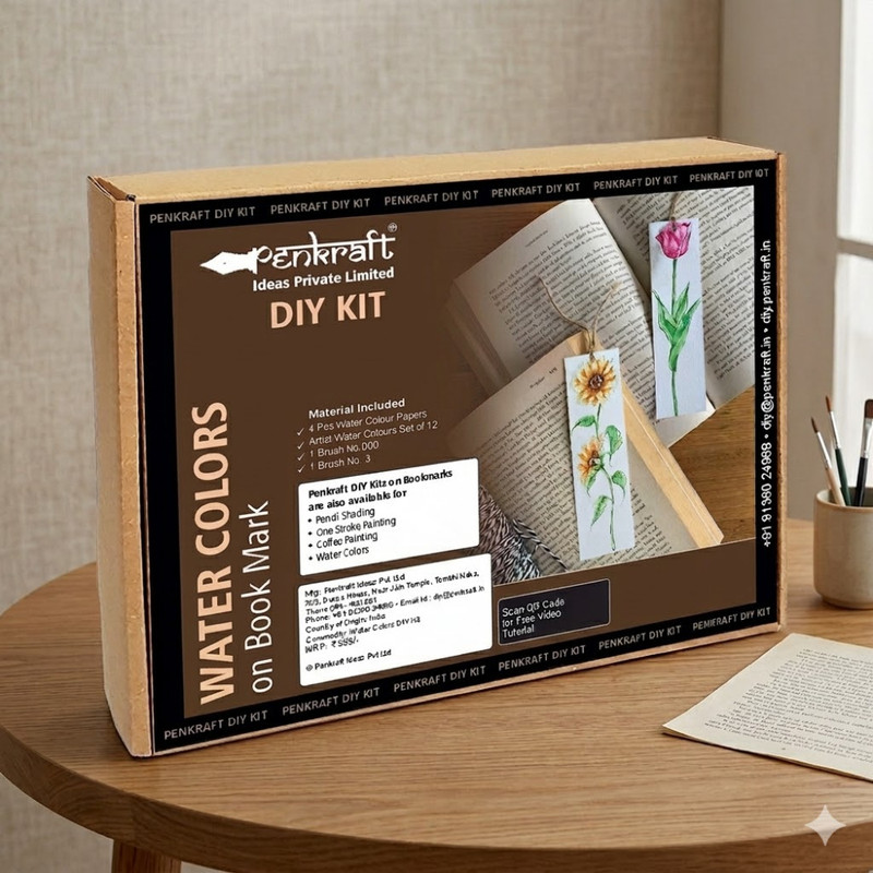 Water Color on Bookmarks DIY Kit 