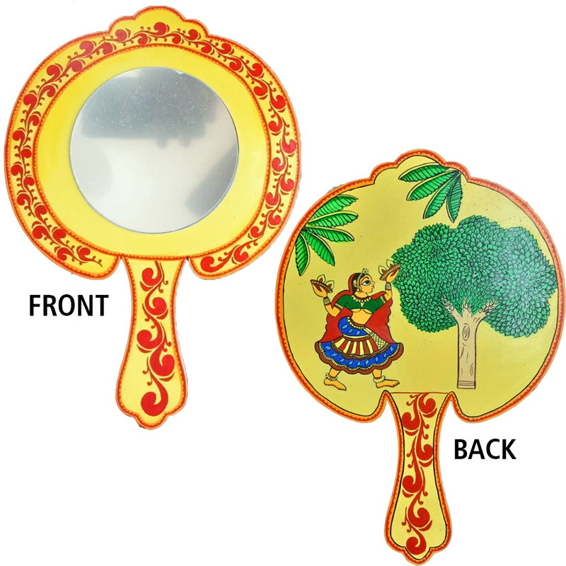 Penkraft Phad Painting on MDF Hand Mirror DIY Kit with Free video tutorial