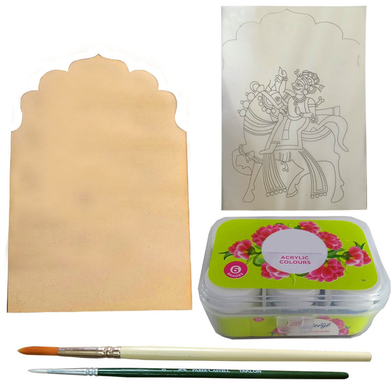 Penkraft Phad Painting on MDF Jharokha DIY kit with Free video tutorial