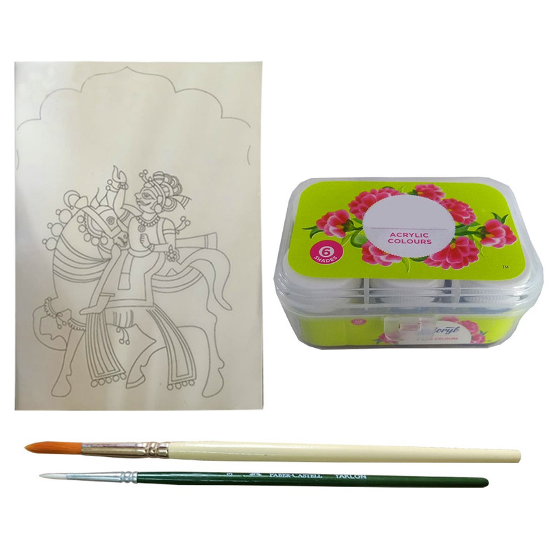 Penkraft Phad Painting on MDF Jharokha DIY kit with Free video tutorial