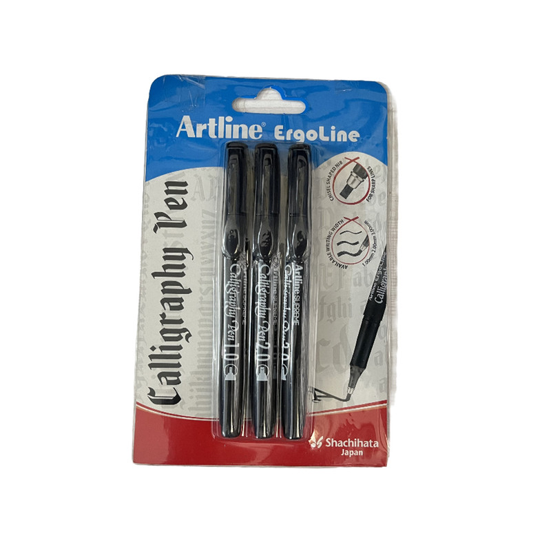 Cut Nib Calligraphy Artline Pens Set of 3