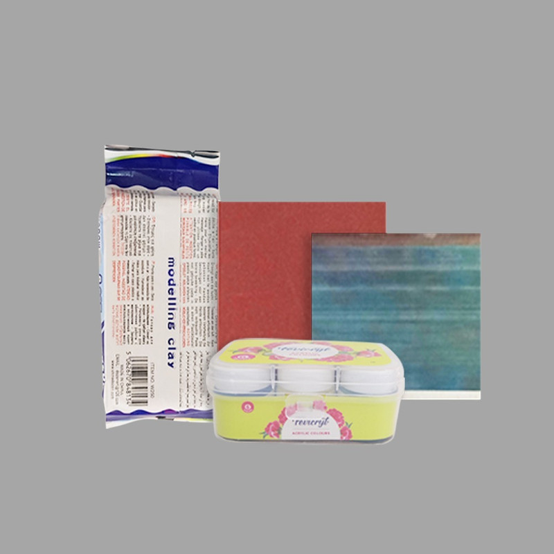 Penkraft Clay art Tea Coasters DIY Kit with Free video tutorial