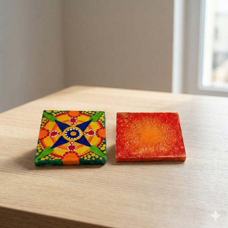 Penkraft Clay art Tea Coasters DIY Kit with Free video tutorial