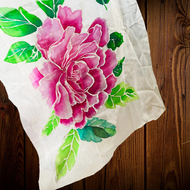 Malaysian Batik on Stole DIY Kit 