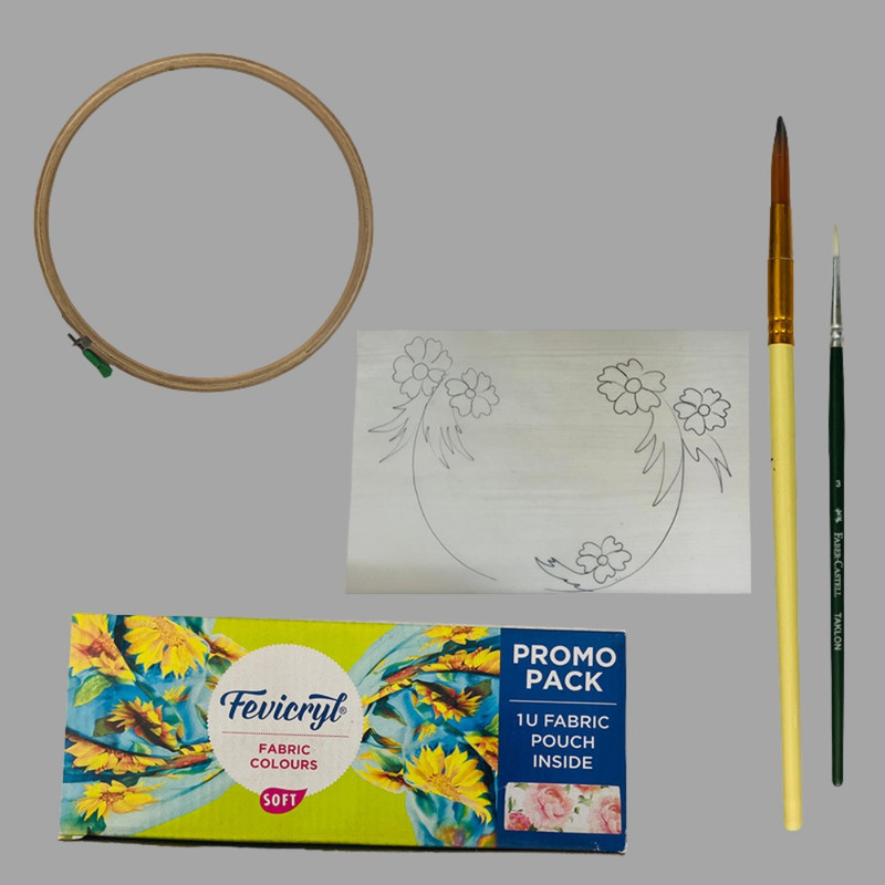 Fabric Painting Wall Mural DIY Kit 