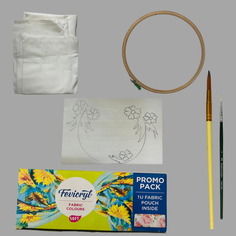 Fabric Painting Wall Mural DIY Kit 
