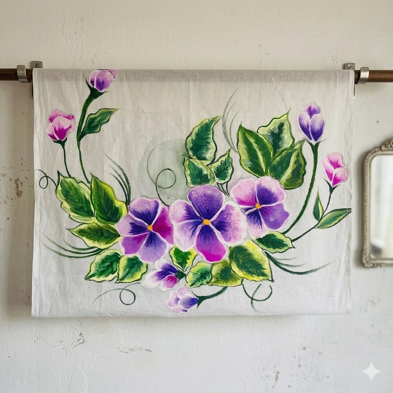 Fabric Painting Wall Mural DIY Kit 