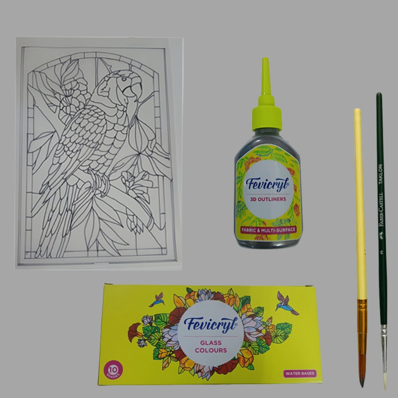 Glass Painting(Rectangular) DIY Kit 