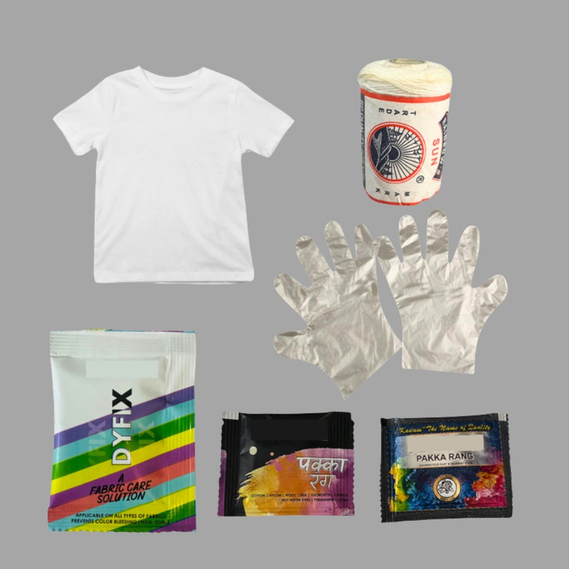Penkraft Tie And Dye Art on Tshirt DIY Kit | Complete DIY Craft Kit for Beginners & Hobby Artists
