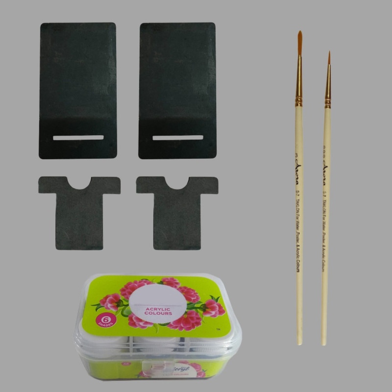 Penkraft Boho Art on Mobile Stand (Set Of 2) DIY Kit | Complete DIY Craft Kit for Beginners & Hobby Artists