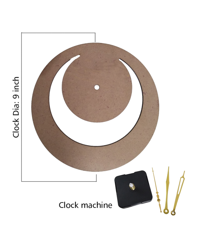 Decoupage Art on Spiral Clock DIY Kit